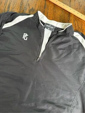 Perfect‎ Game Black & White Quarter-Zip Pullover Short Sleeve XL